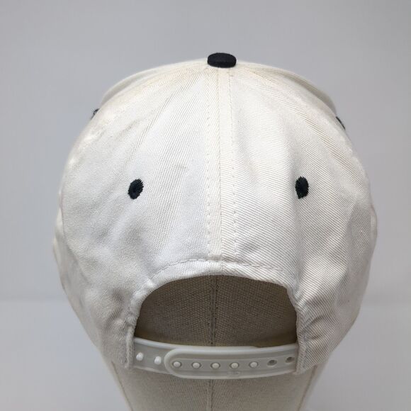 A Piranhas Snapback Hat White One Size Adjustable Colorblock 6 Panel - Picture 5 of 8